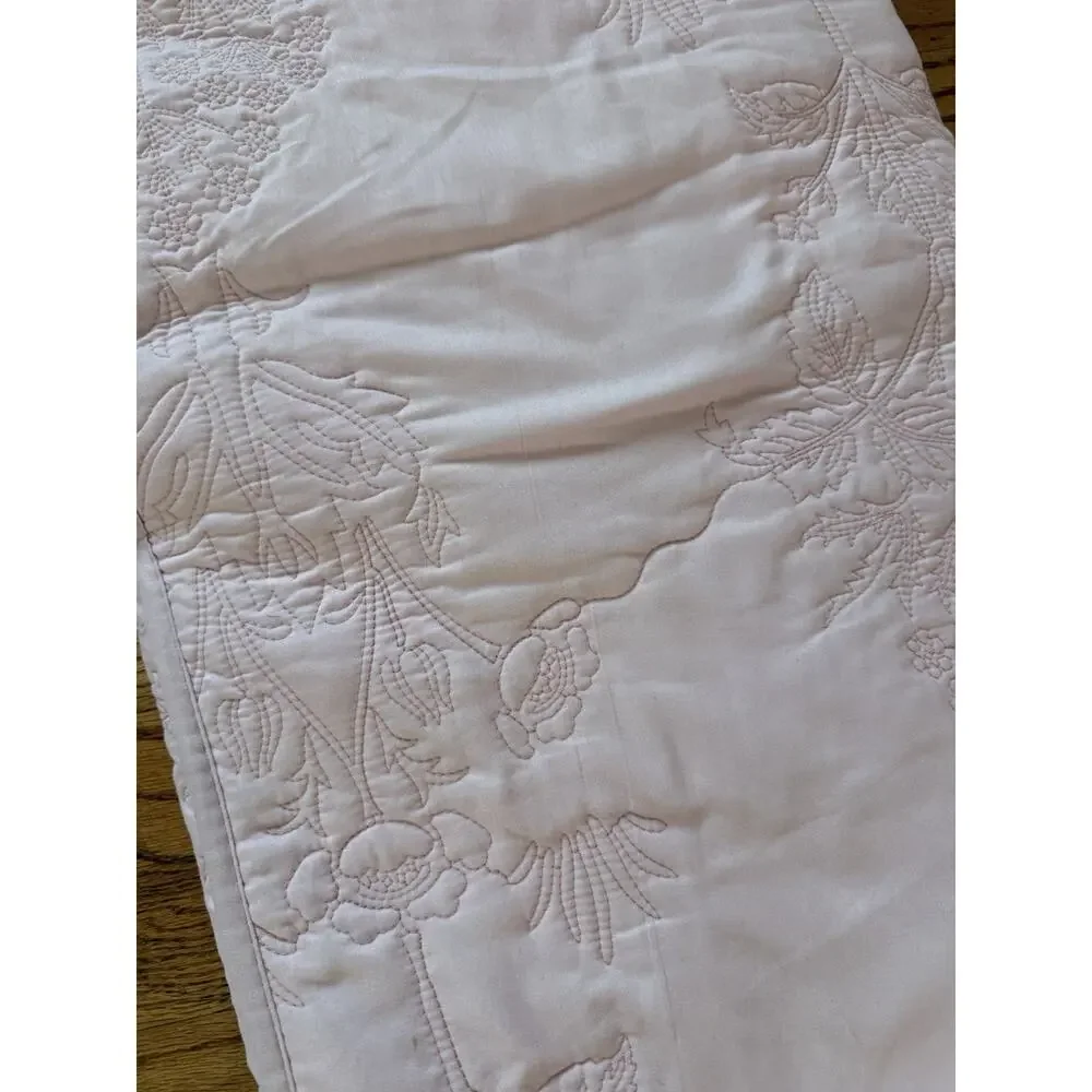 Emily Rose 3-Piece Reversible Full/Queen Quilt Set – Blush Pink / Floral